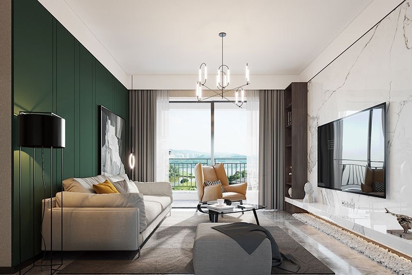 120平現(xiàn)代裝修風格，保留現(xiàn)代的設計感