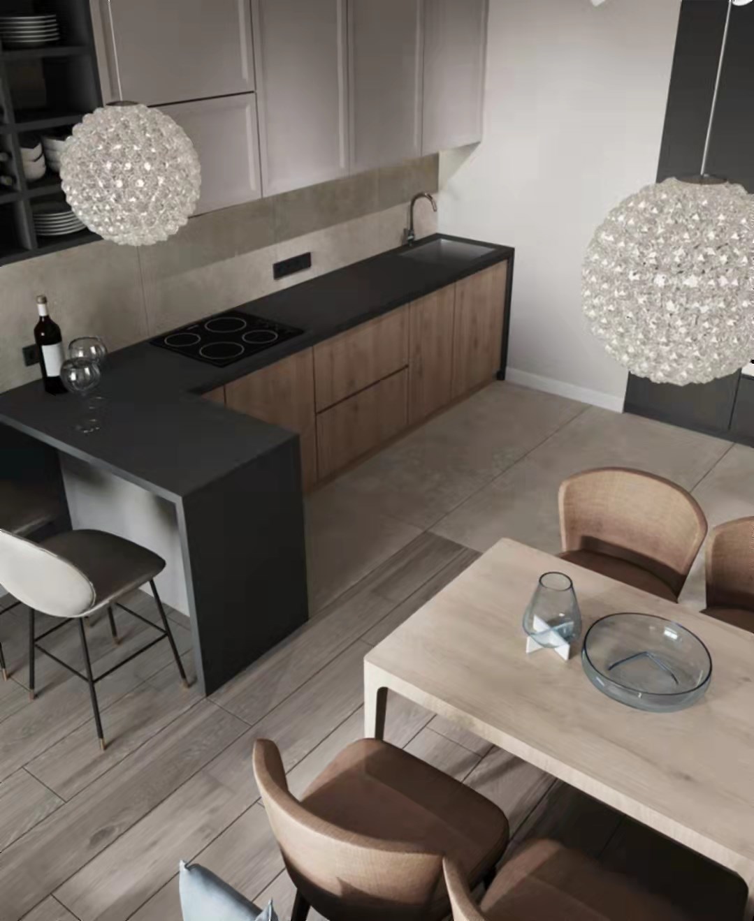 120平混搭四房裝修，理性的生活理念