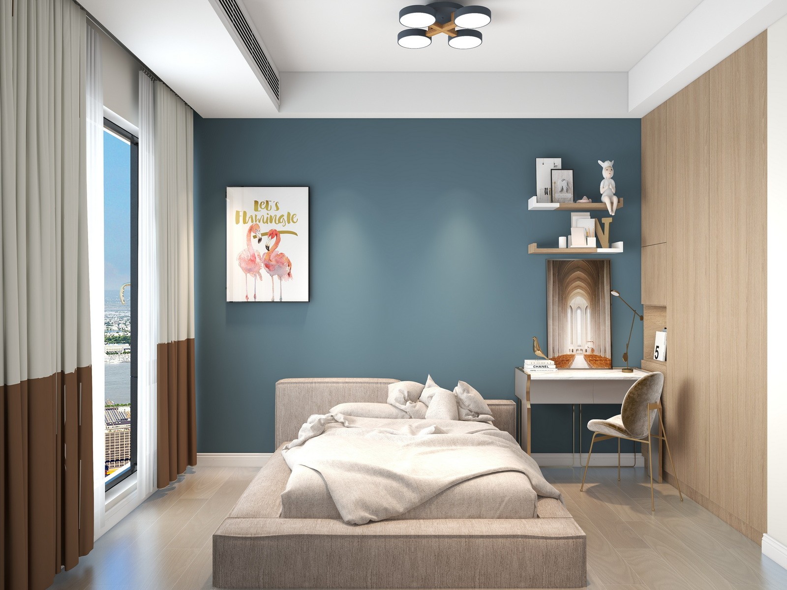 102平三房現代裝修，整體美觀又實用