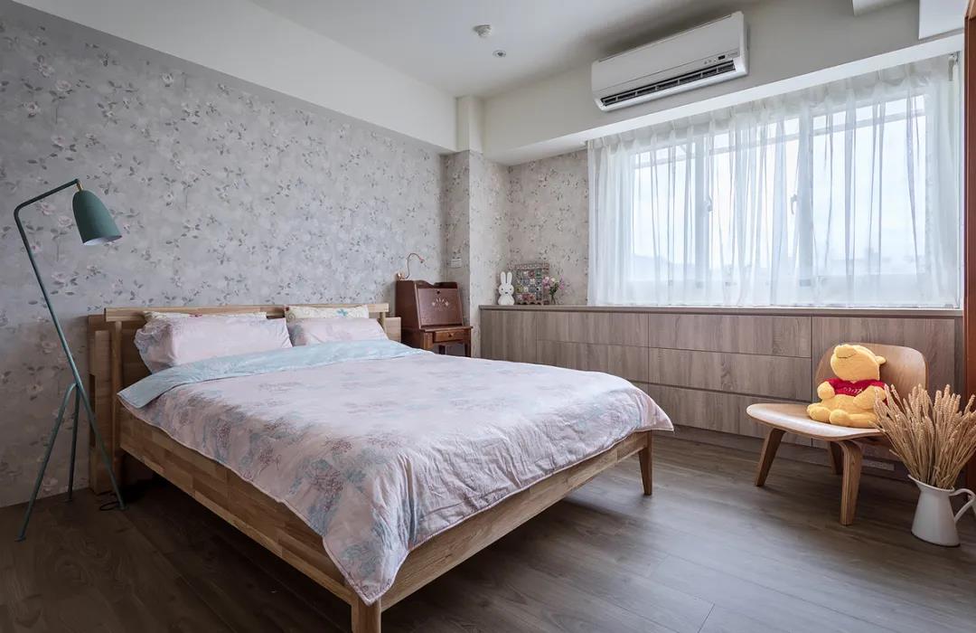 100㎡簡約北歐風格新房裝修案例，湖藍色清新美宅！