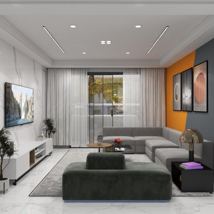 117平三室兩廳現代簡約風格裝修案例