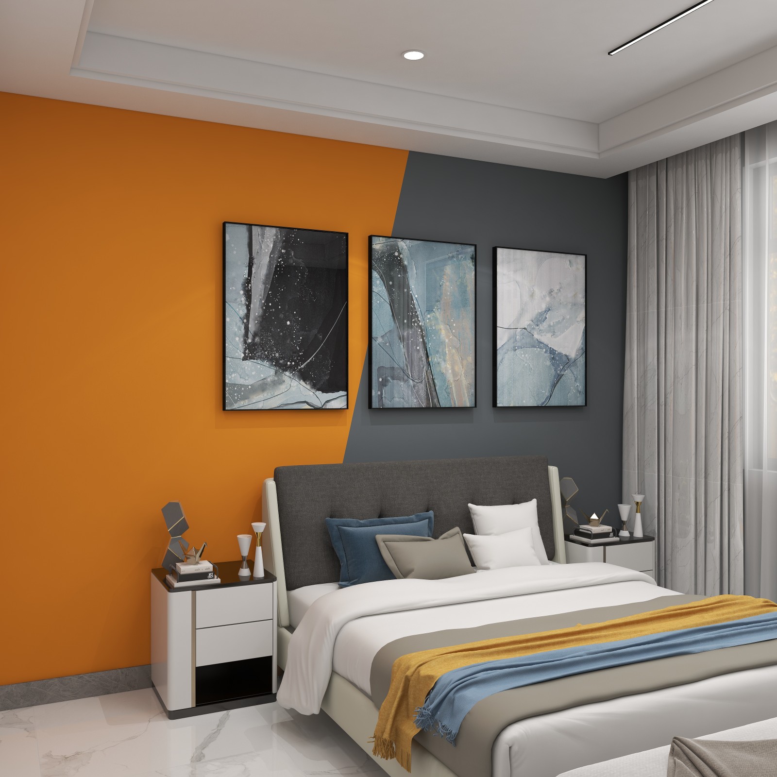 117平三室兩廳現代簡約風格裝修案例