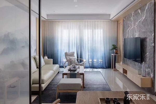 長(zhǎng)沙鴻運(yùn)佳苑134平米新中式三居室裝修