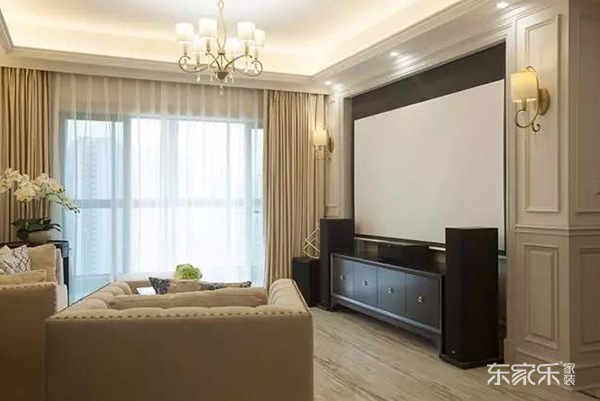 長沙鈺龍天下120平米簡歐風格裝修案例