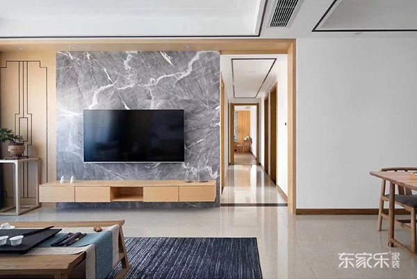 長(zhǎng)沙鴻運(yùn)佳苑134平米新中式三居室裝修