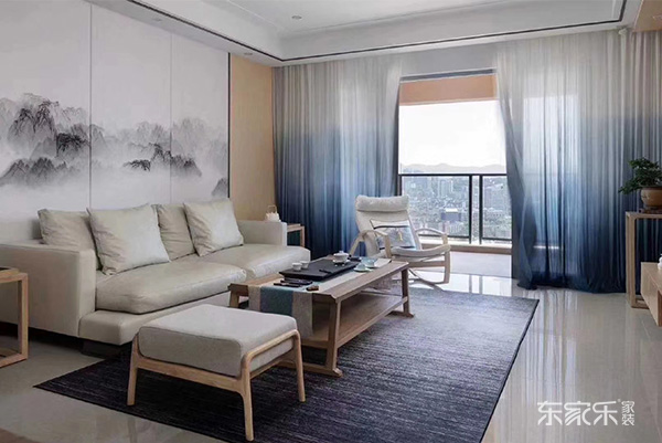 長(zhǎng)沙鴻運(yùn)佳苑134平米新中式三居室裝修