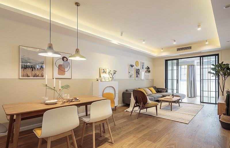 113㎡現(xiàn)代簡(jiǎn)約風(fēng)格裝修，美與實(shí)用兼具