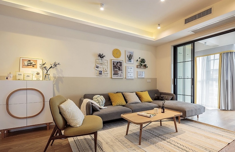 113㎡現(xiàn)代簡(jiǎn)約風(fēng)格裝修，美與實(shí)用兼具