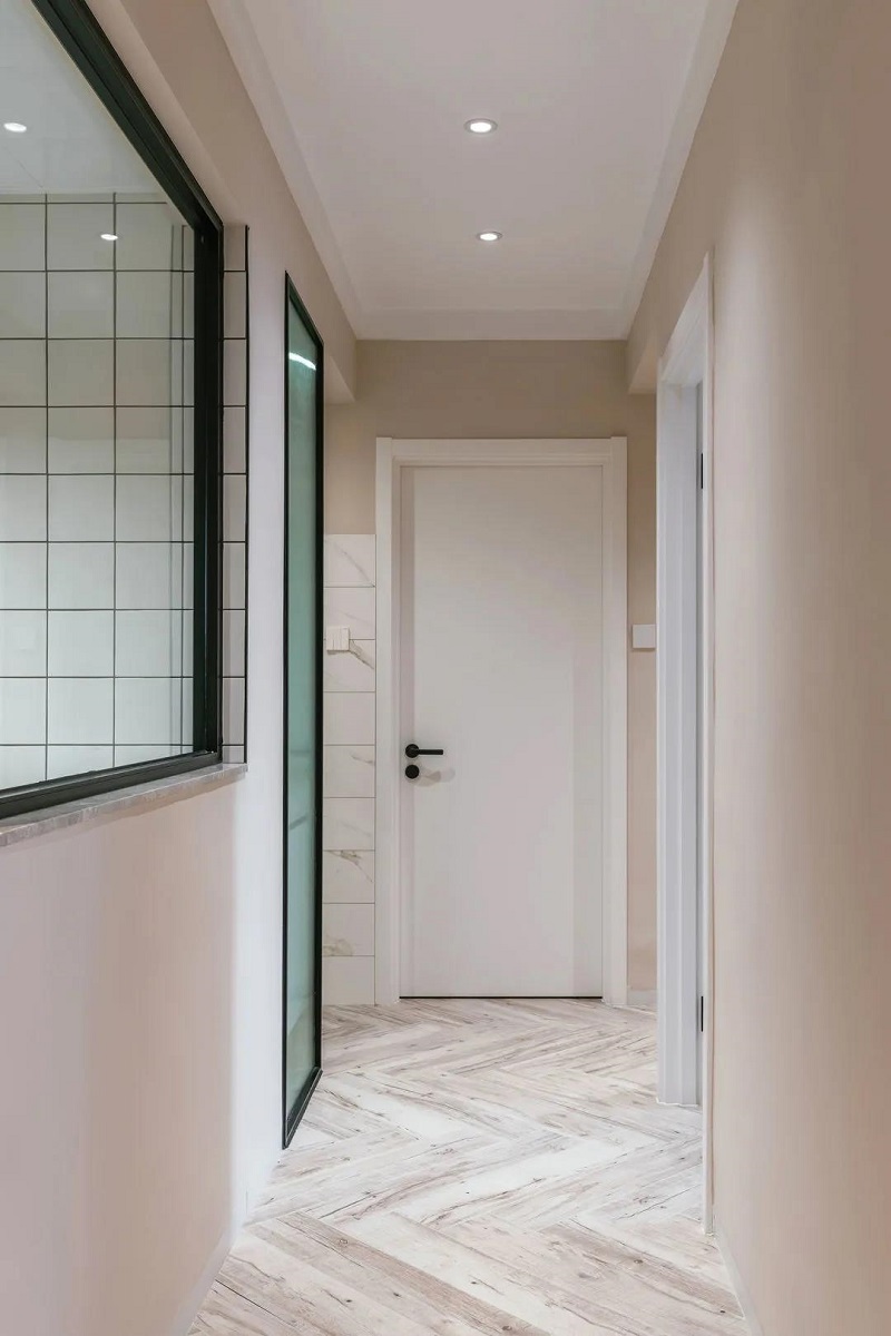 108平米現代簡約效果圖，不做電視墻裝修效果一樣好