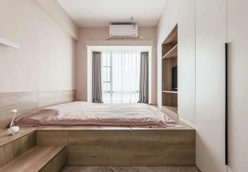 108平米現代簡約效果圖，不做電視墻裝修效果一樣好