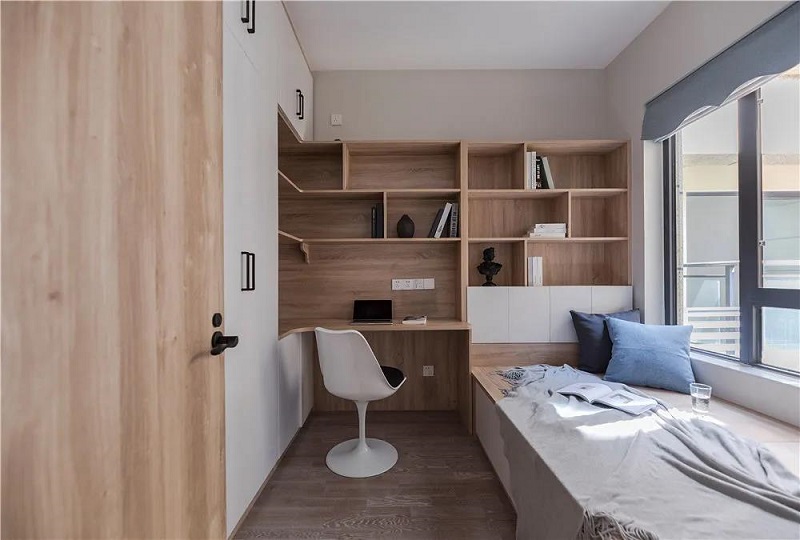 102平米三居室極簡風，巧用中性色打造舒適的居家環境