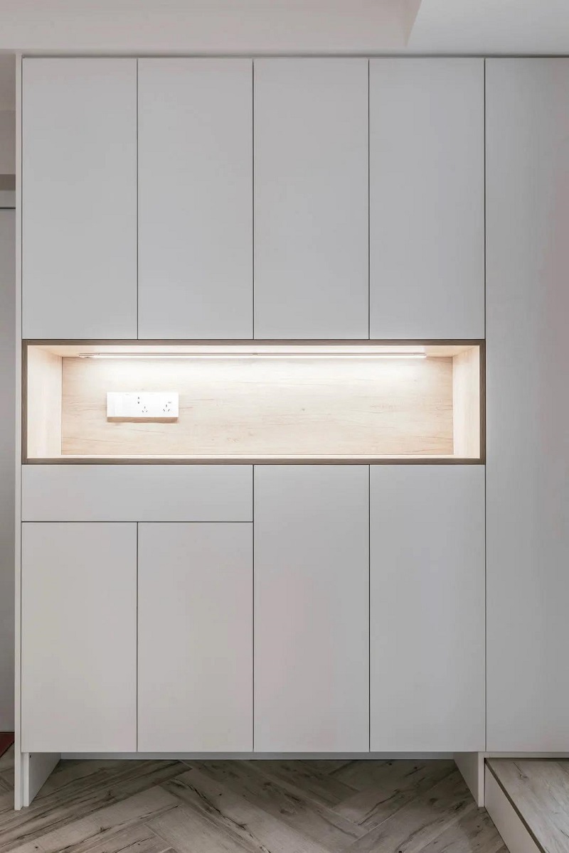 108平米現代簡約效果圖，不做電視墻裝修效果一樣好