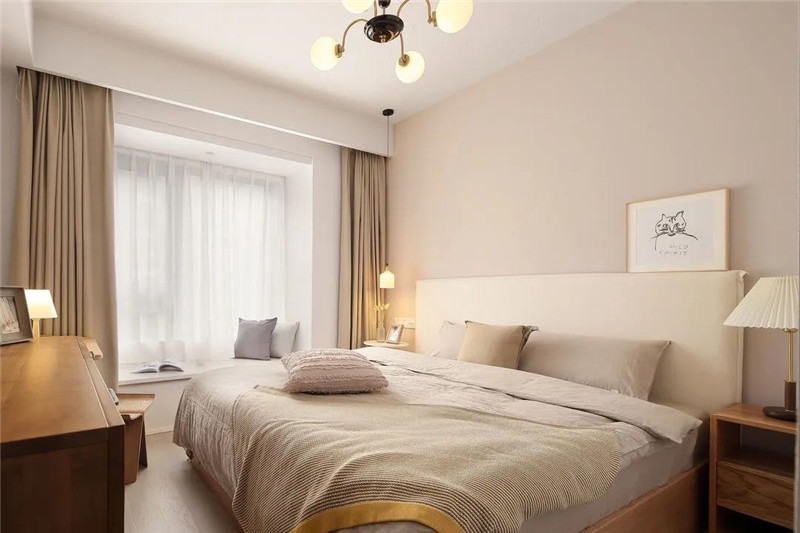 118㎡現代簡約三居室，全屋奶油色裝飾，溫柔優雅恬靜舒適