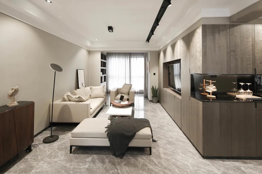 125㎡現(xiàn)代簡約風(fēng)格新房裝修，玄關(guān)柜+電視柜超大氣！