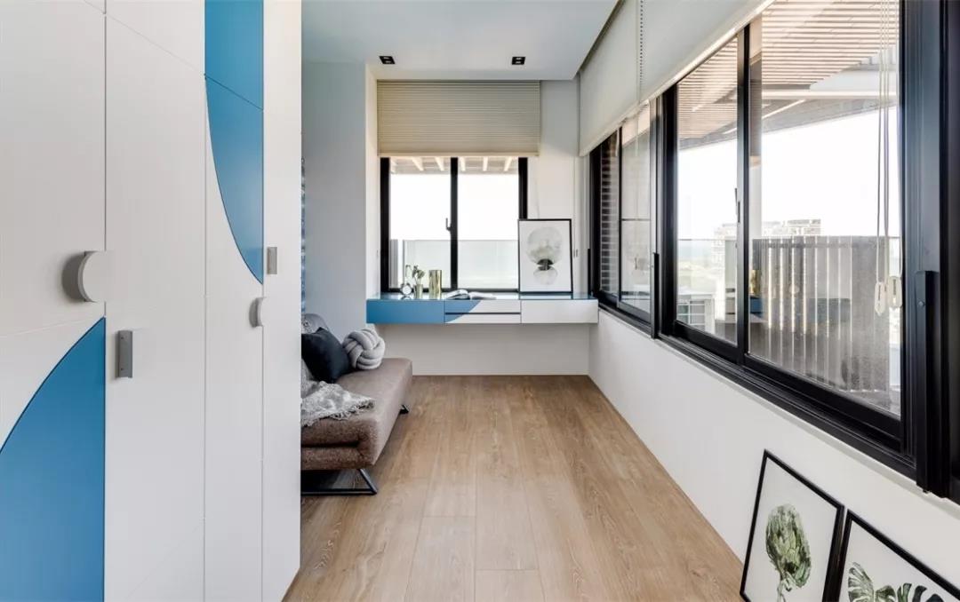 100㎡現代簡約風格裝修效果圖，浪漫海景房清爽空靈！