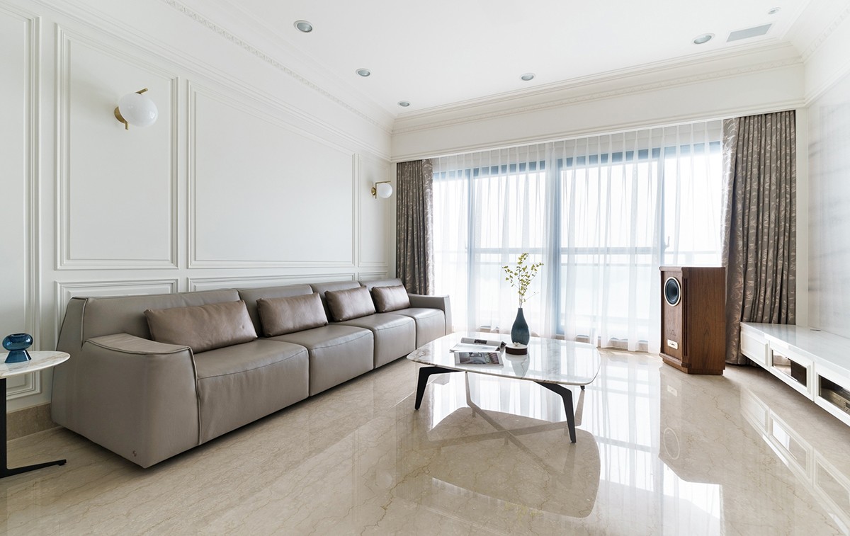 90平現(xiàn)代簡約三房裝修，極大化透亮視野