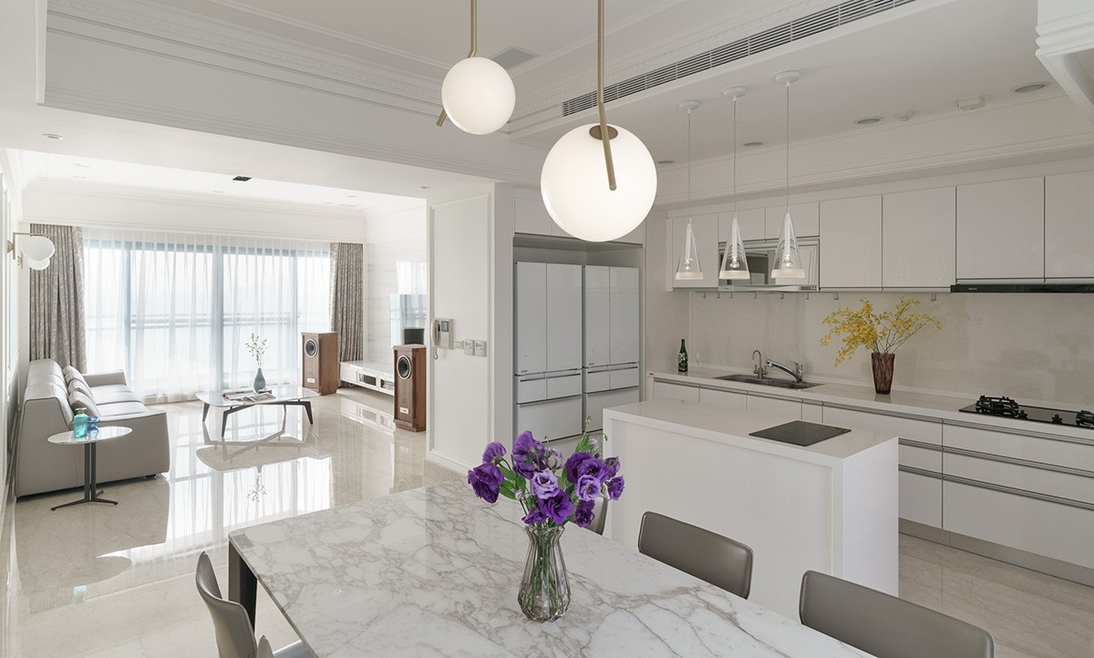 90平現(xiàn)代簡約三房裝修，極大化透亮視野