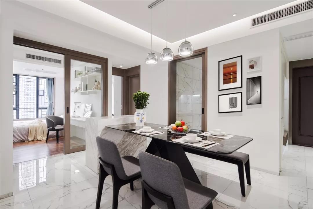 100平米的現代宜家風格，讓空間充滿舒適感