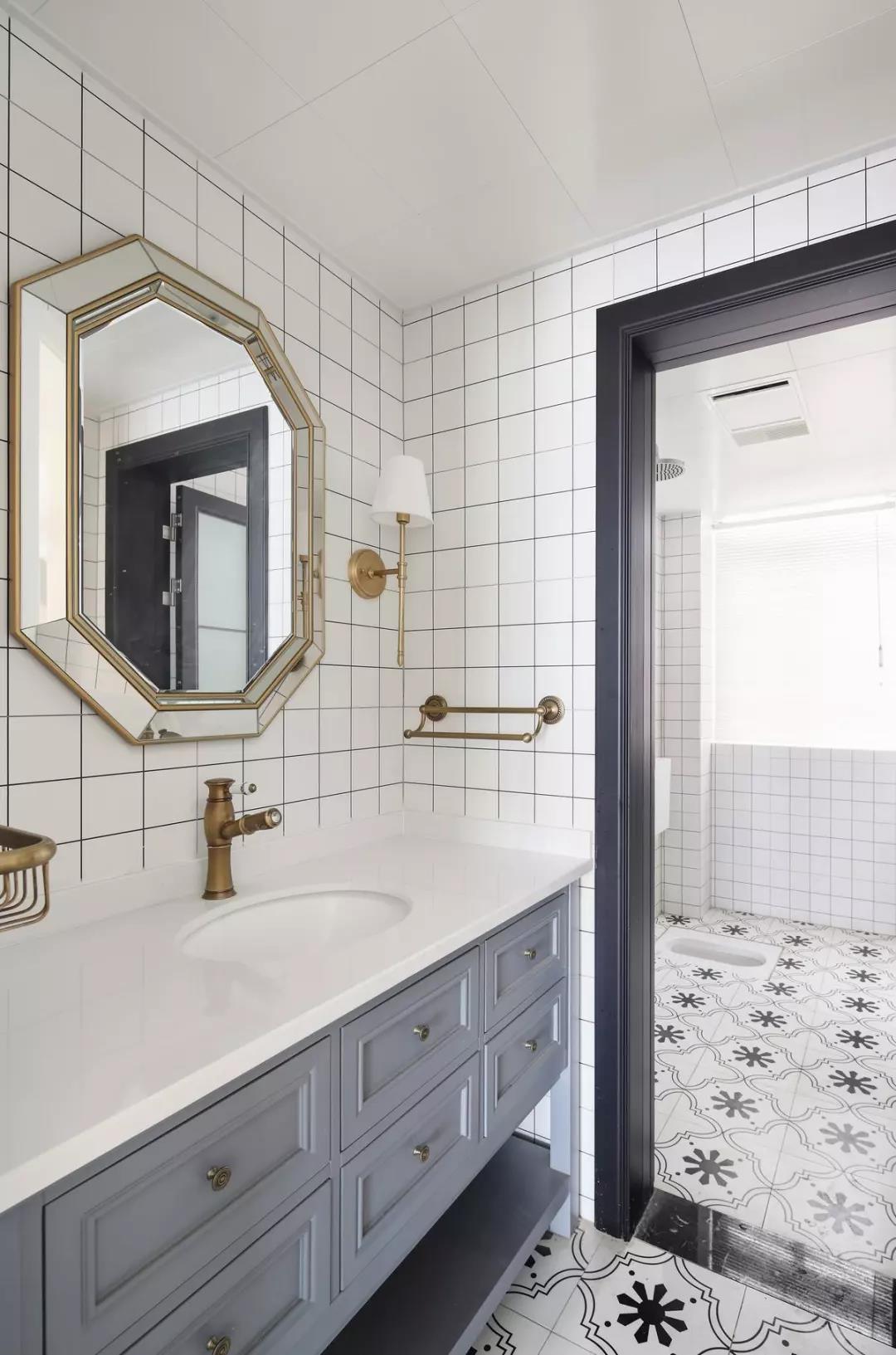 129m2溫馨三居室，美式裝修風格案例