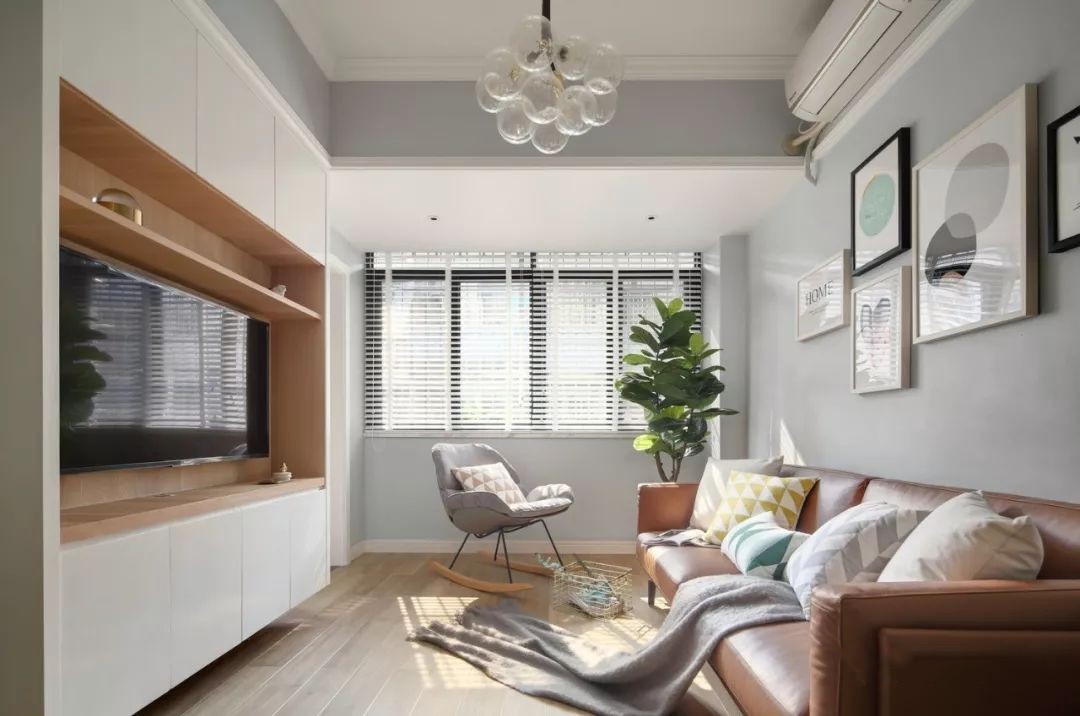 日盛湖湘悅府-76㎡安靜美好的北歐風，實用又美觀的卡座設計!