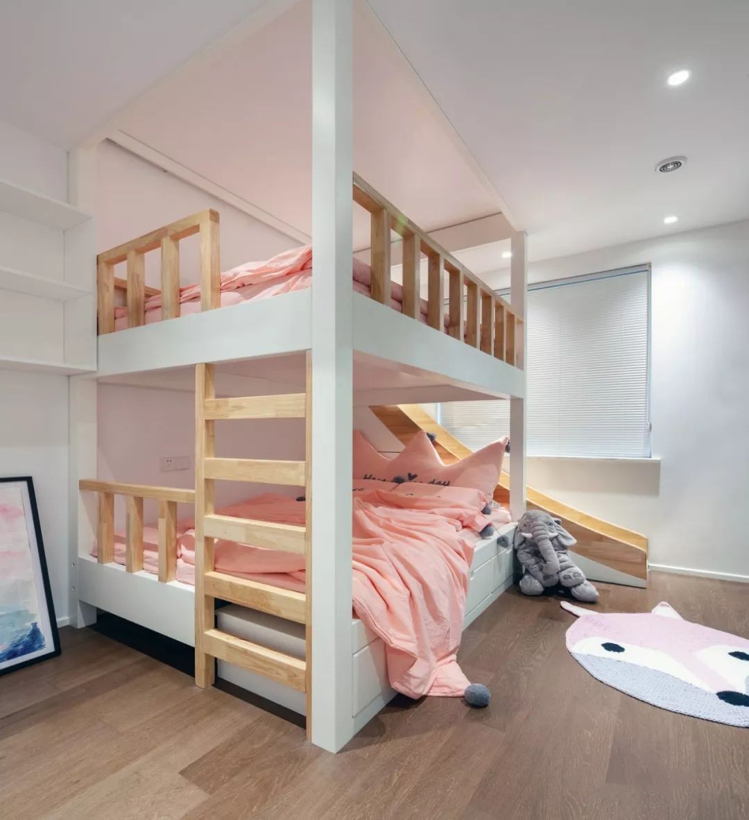 桃李春風-88㎡簡約風兩居，有游樂園和書吧的家，超有愛！